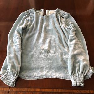 Sezane Maelis Blouse Shirt Size 6/ 38 Celadon